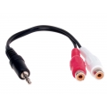 RCA aljzat - 3,5mm Jack átalakító kábel